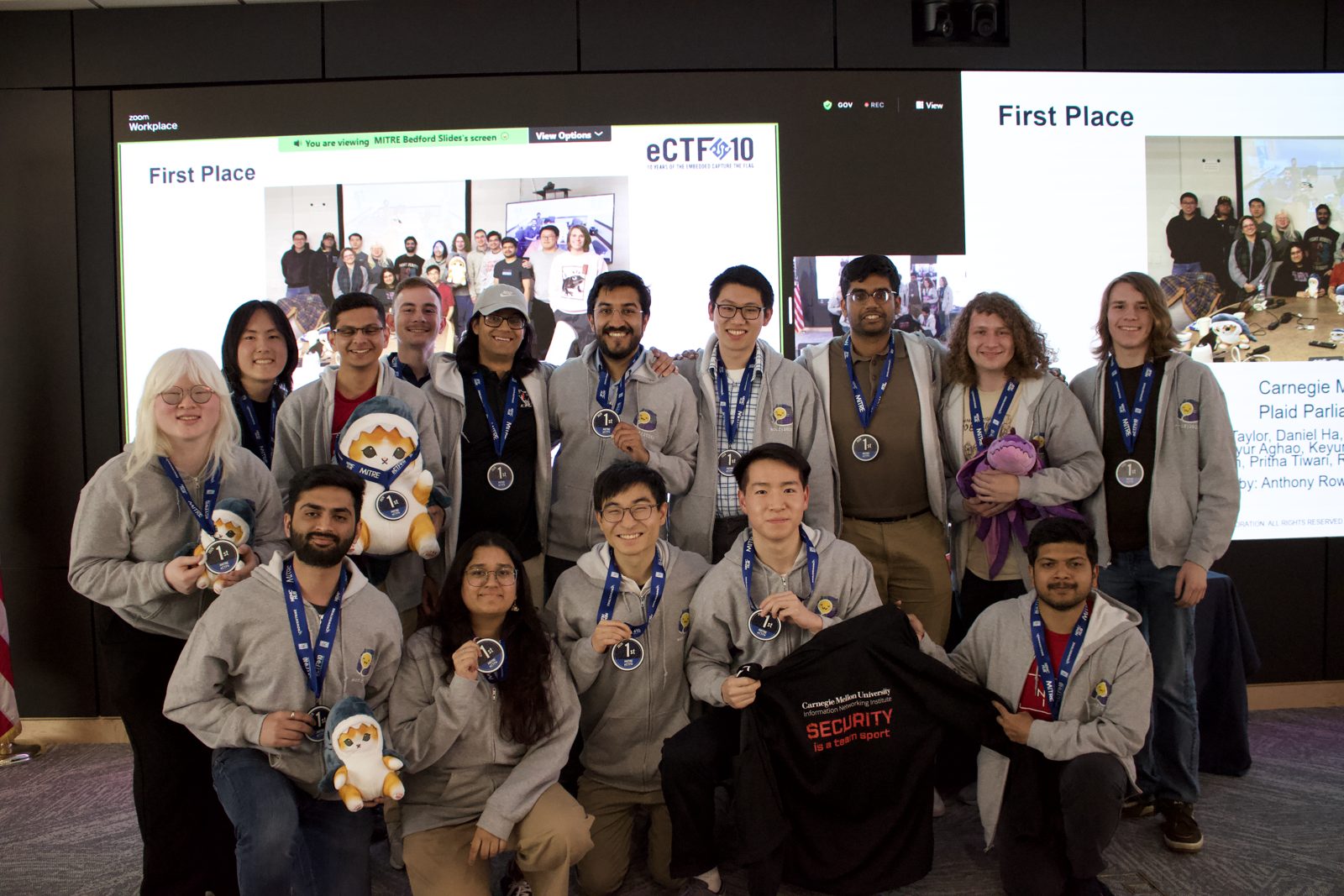 Winning team at MITRE Embedded Capture-the-Flag